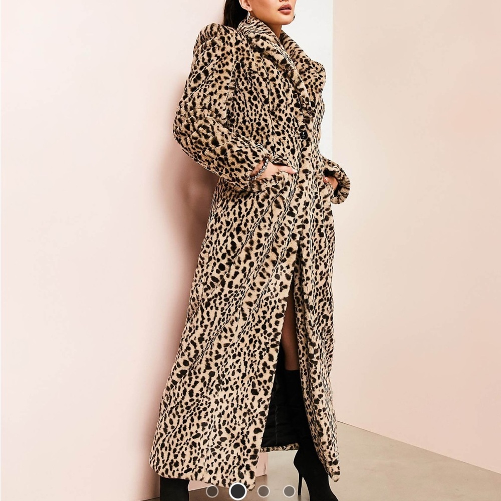 Leopard Print Long Coat